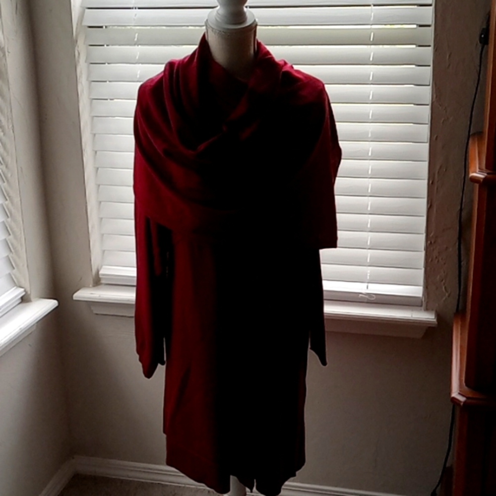 EILEEN FISHER 💯 merino wool dress and matching wrap